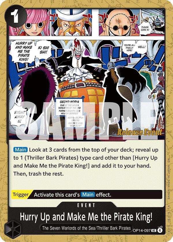 Hurry Up and Make Me the Pirate King! [The Azure Sea's Seven Release Event Cards]