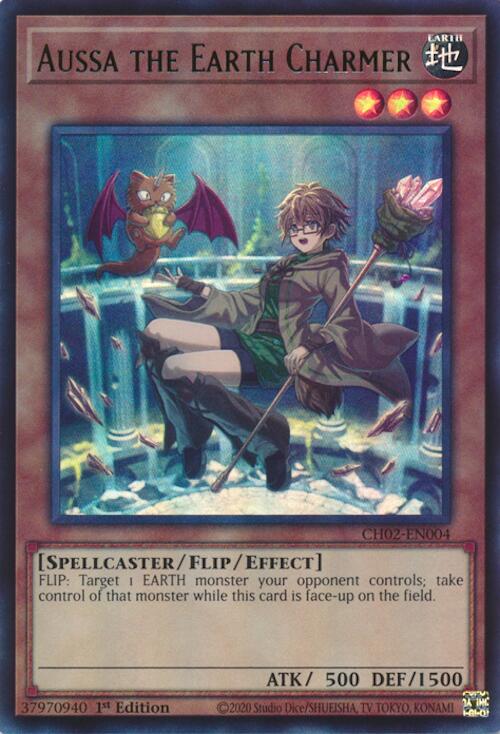 Aussa the Earth Charmer (Ultra Rare) [CH02-EN004] Ultra Rare