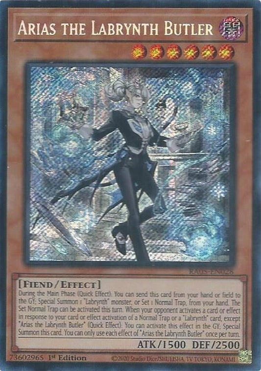 Arias the Labrynth Butler (Secret Rare) [RA05-EN028] Secret Rare
