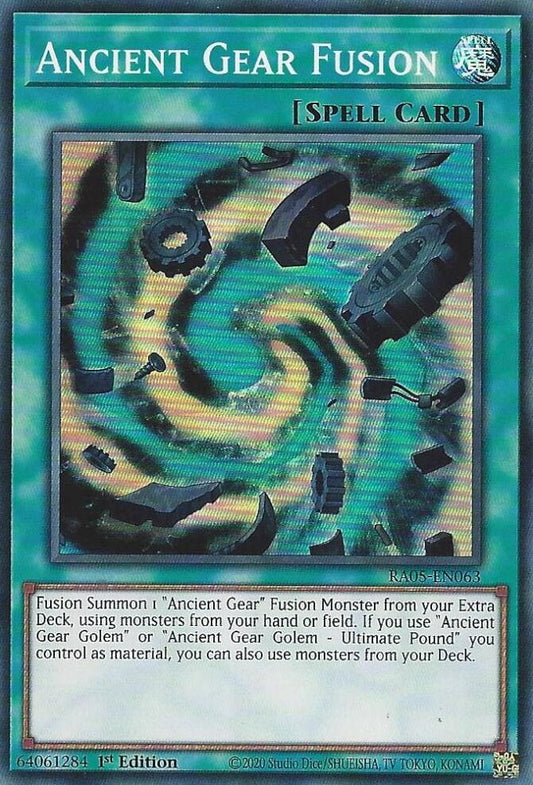 Ancient Gear Fusion [RA05-EN063] Super Rare