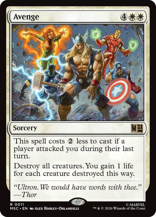 Avenge (Surge Foil) [Marvel Super Heroes Commander]