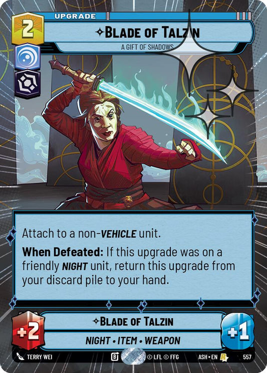 Blade of Talzin - A Gift of Shadows (557) (Hyperspace Foil) (557) [Ashes of the Empire]