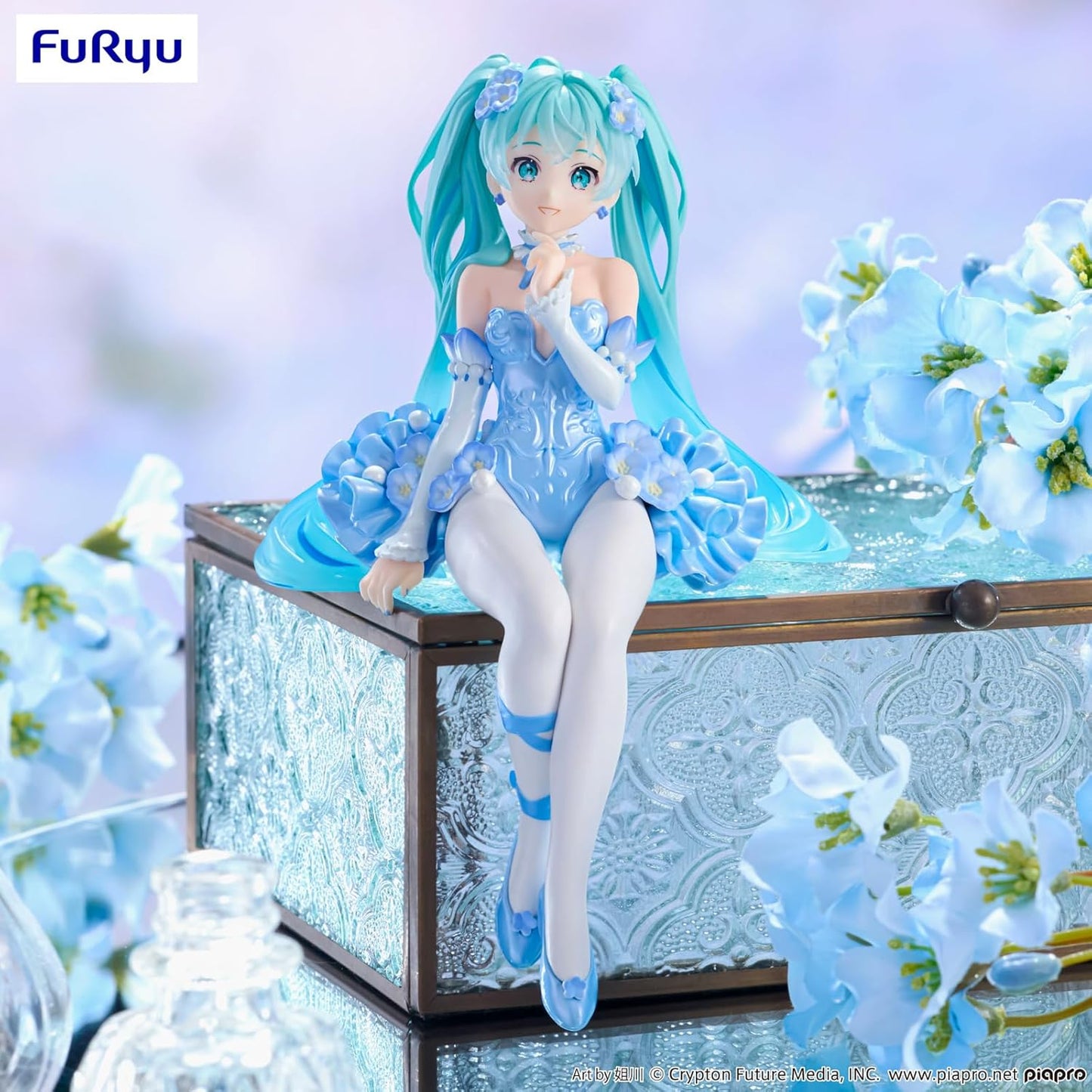 FuRyu: Hatsune Miku (Flower Fairy - Nemophila - Pale Blue Version) Noodle Stopper Figure