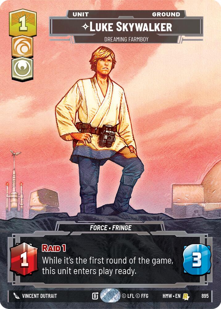 Luke Skywalker - Dreaming Farmboy (895) (Prestige Foil) (895) [Homeworlds]