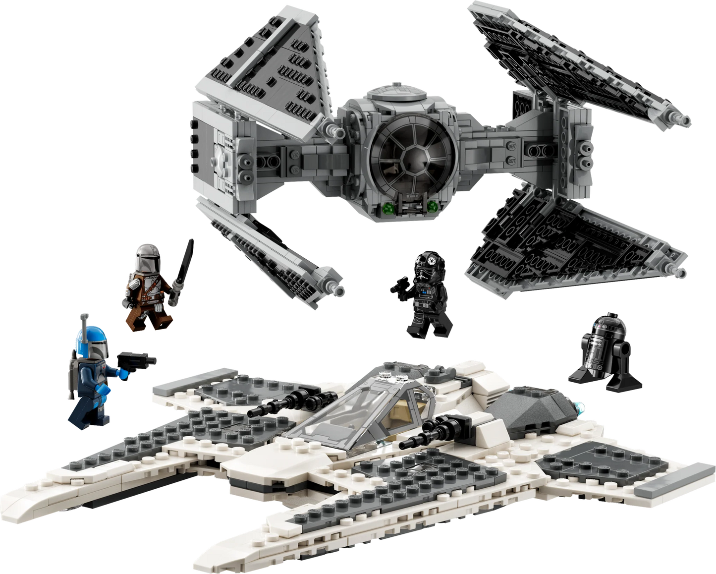 LEGO Mandalorian Fang Fighter vs. TIE Interceptor