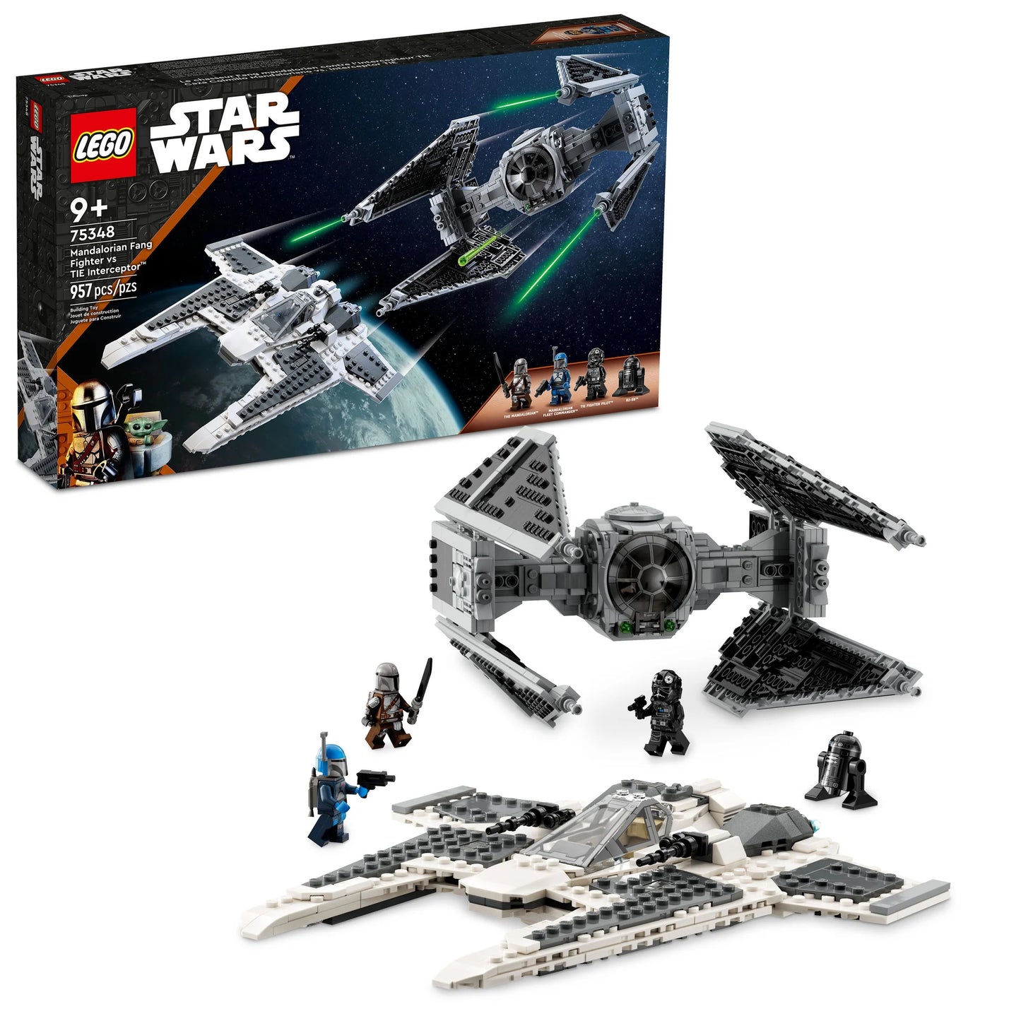 LEGO Mandalorian Fang Fighter vs. TIE Interceptor