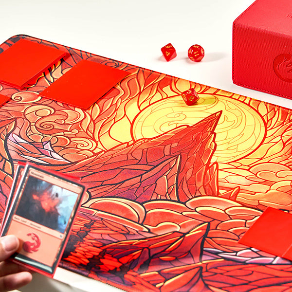 Arcane Fortress Playmat: Burning Mountain