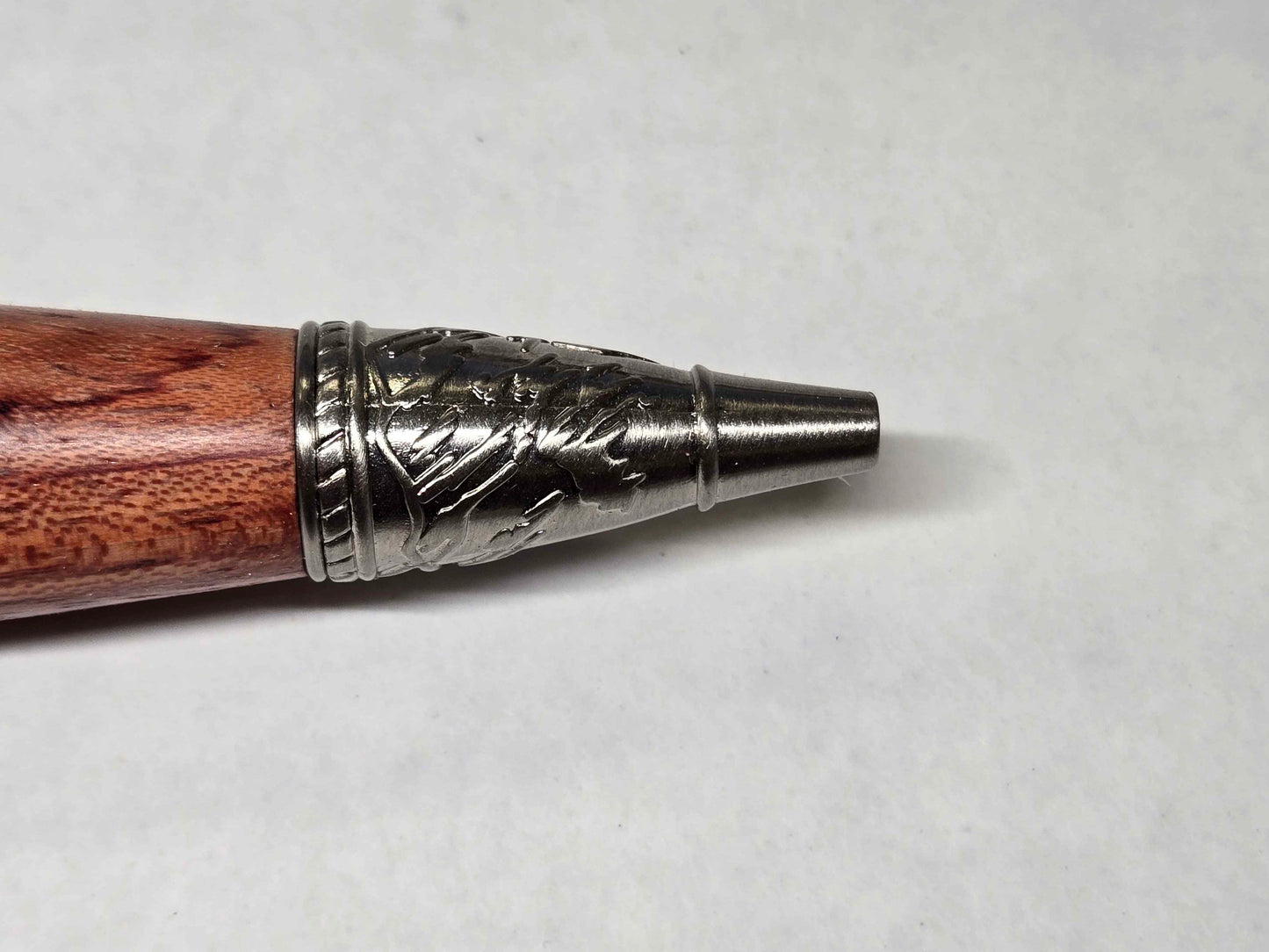 Kunlun Dragon Ballpoint Pen (Antique Nickel - Bubinga Wood)