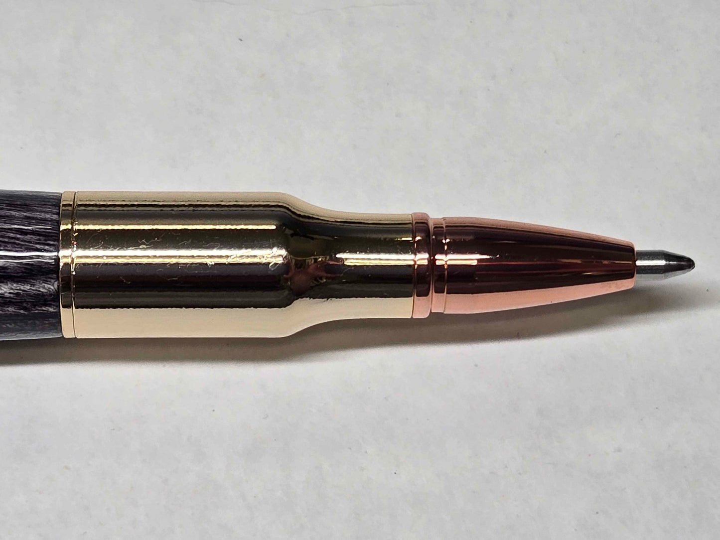 .30 Calibur Bolt Action Ballpoint Pen (Gold - Grey & Black SpectraPly)