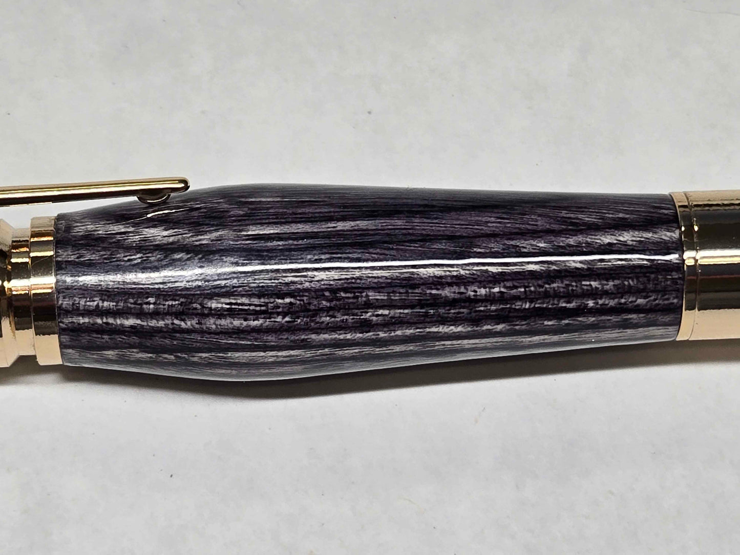 .30 Calibur Bolt Action Ballpoint Pen (Gold - Grey & Black SpectraPly)