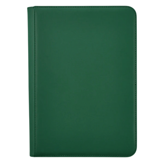 Arcane Fortress 9-Pocket Sideloading Binder: Solid Color - Green