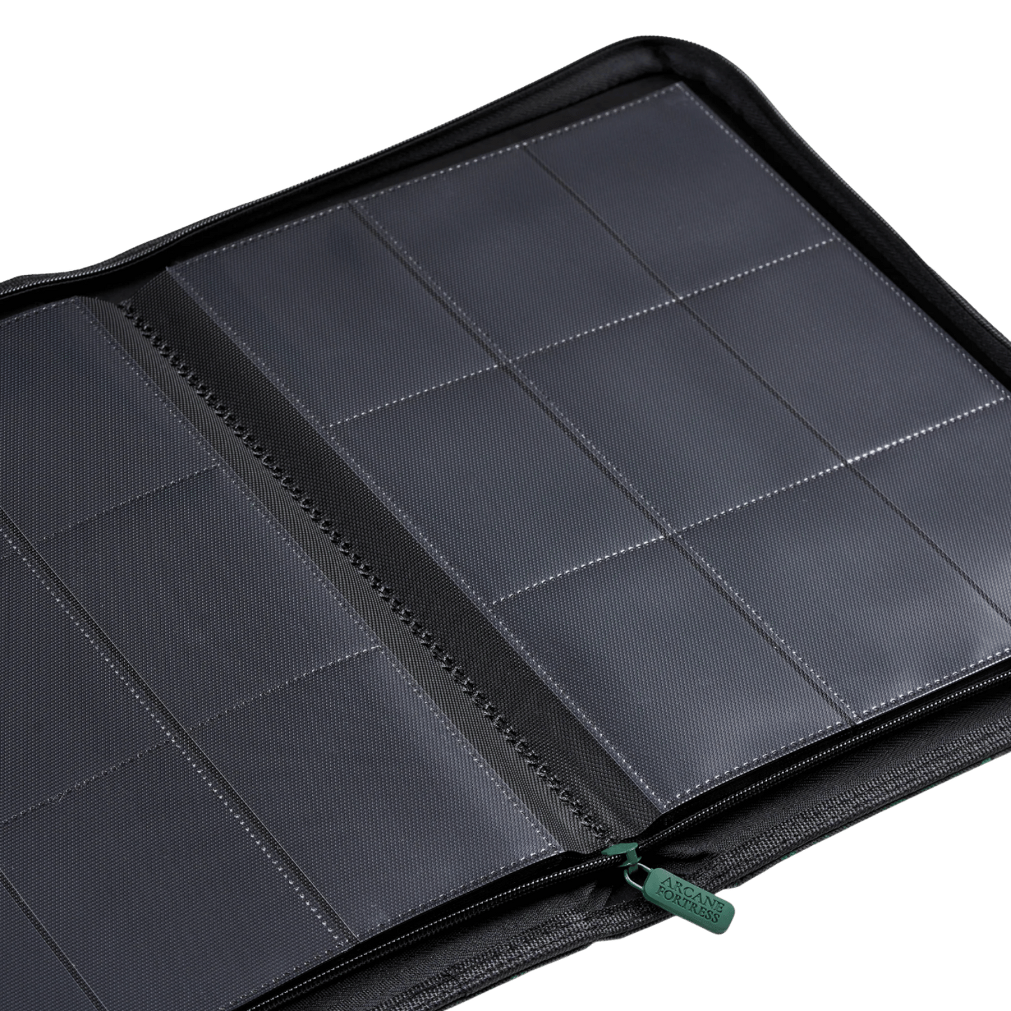 Arcane Fortress 9-Pocket Sideloading Binder: Solid Color - Green