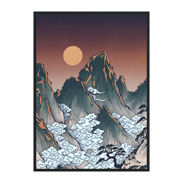 Arcane Fortress Standard Card Sleeves: Ukiyo-e Collection - Crimson Ridge