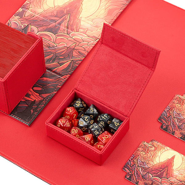 Arcane Fortress Deck Vault Radiant 100+ Deluxe: Stained Glass - Burning Mountain