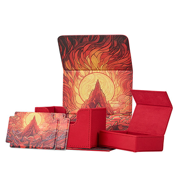 Arcane Fortress Deck Vault Radiant 100+ Deluxe: Stained Glass - Burning Mountain