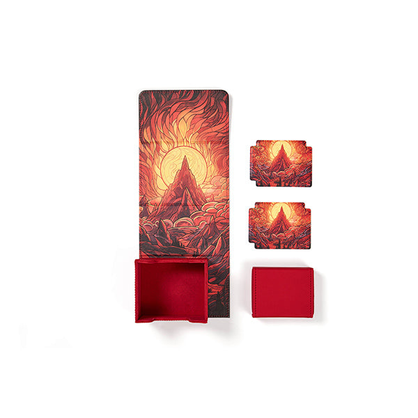 Arcane Fortress Deck Vault Radiant 100+ Deluxe: Stained Glass - Burning Mountain