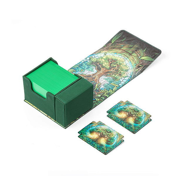 Arcane Fortress Deck Vault Radiant 100+ Deluxe: Stained Glass - Mythical Forest