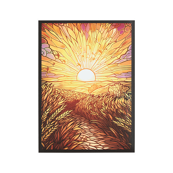 Arcane Fortress Standard Card Sleeves: Stained Glass - Golden Plains