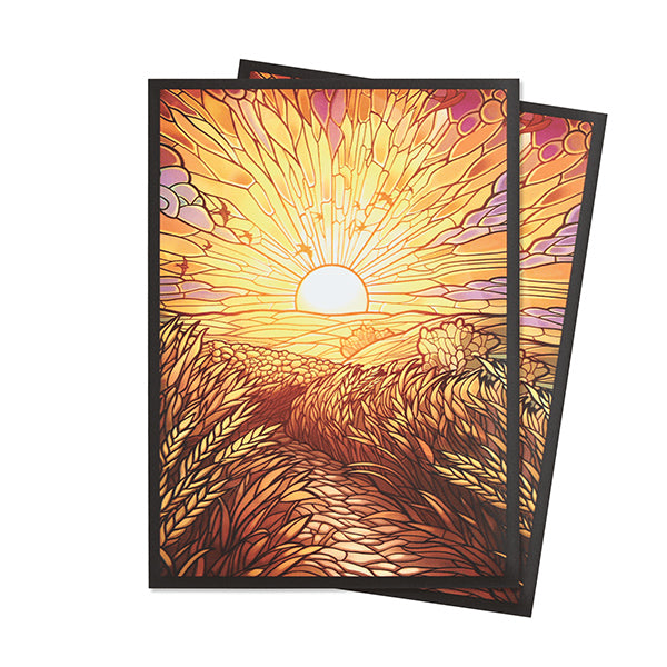 Arcane Fortress Standard Card Sleeves: Stained Glass - Golden Plains