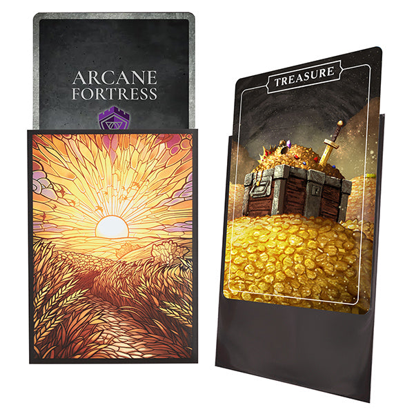Arcane Fortress Standard Card Sleeves: Stained Glass - Golden Plains