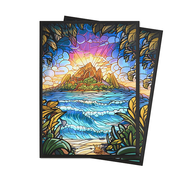 Arcane Fortress Standard Card Sleeves: Stained Glass - Hidden Island