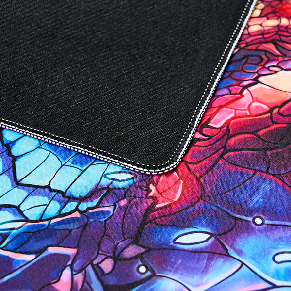 Arcane Fortress Playmat: Stained Glass - Fire & Ice Dragon