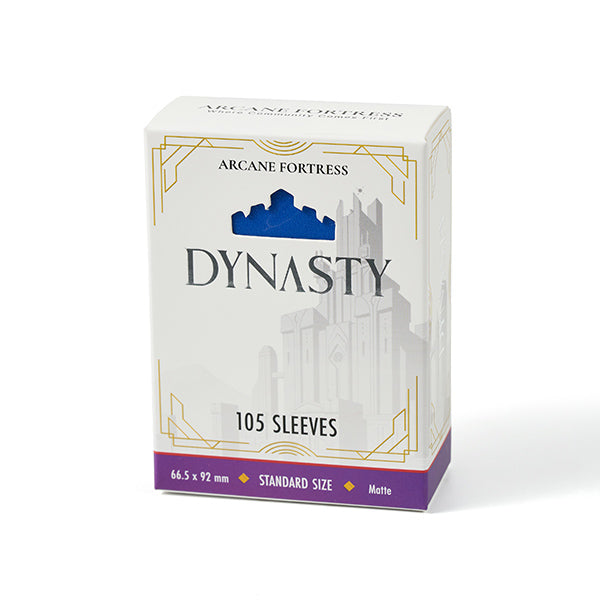 Arcane Fortress Standard Card Sleeves: Dynasty - Deep Blue