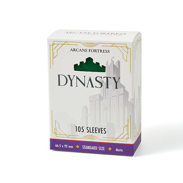 Arcane Fortress Standard Card Sleeves: Dynasty - Forest Green  Board Wipe