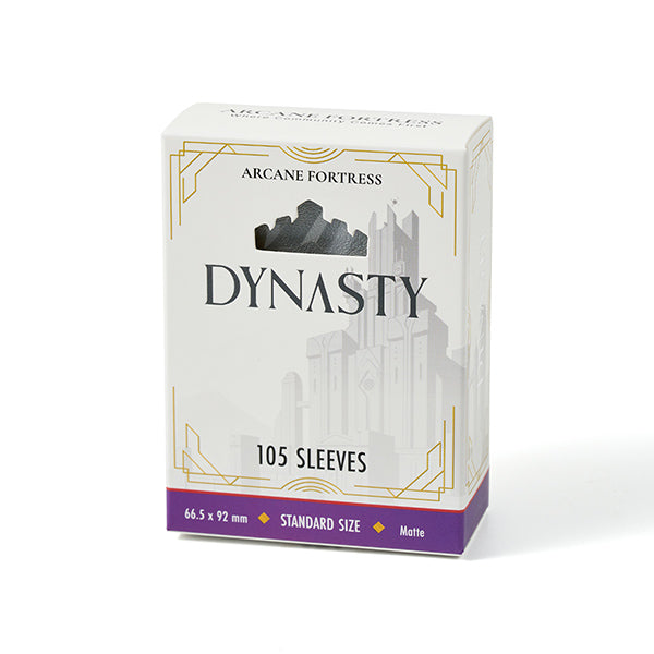 Arcane Fortress Standard Card Sleeves: Dynasty - Frosted Silver