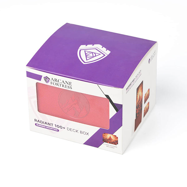 Arcane Fortress Deck Vault Radiant 100+ Standard: Stained Glass - Burning Mountain