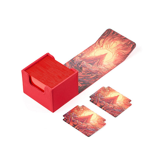 Arcane Fortress Deck Vault Radiant 100+ Standard: Stained Glass - Burning Mountain