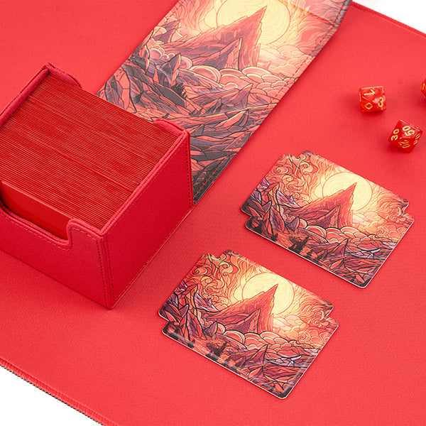 Arcane Fortress Deck Vault Radiant 100+ Standard: Stained Glass - Burning Mountain