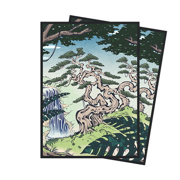 Arcane Fortress Standard Card Sleeves: Ukiyo-e Collection - Verdant Sanctuary