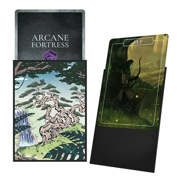 Arcane Fortress Standard Card Sleeves: Ukiyo-e Collection - Verdant Sanctuary