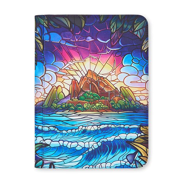 Arcane Fortress 9-Pocket Sideloading Binder: Stained Glass - Hidden Island