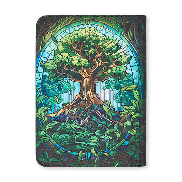 Arcane Fortress 9-Pocket Sideloading Binder: Stained Glass - Mythical Forest
