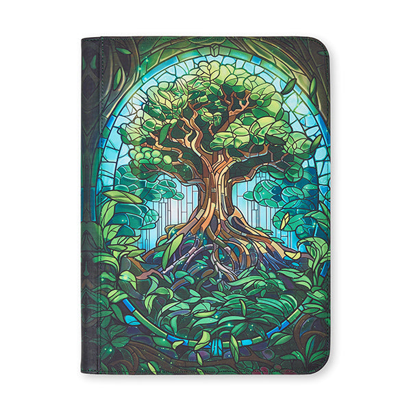 Arcane Fortress 9-Pocket Sideloading Binder: Stained Glass - Mythical Forest