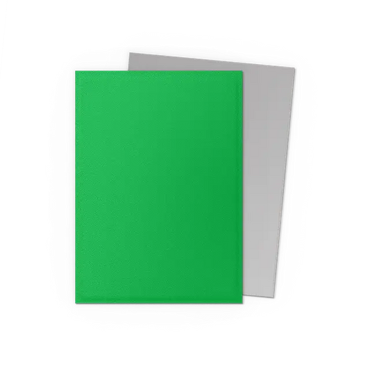 Dragon Shield Standard Dual Matte Sleeves: Apple Green & Silver (100ct.)