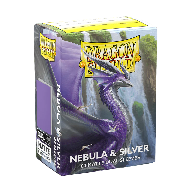 Dragon Shield Standard Dual Matte Sleeves: Nebula & Silver (100ct.)