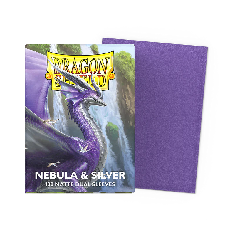 Dragon Shield Standard Dual Matte Sleeves: Nebula & Silver (100ct.)