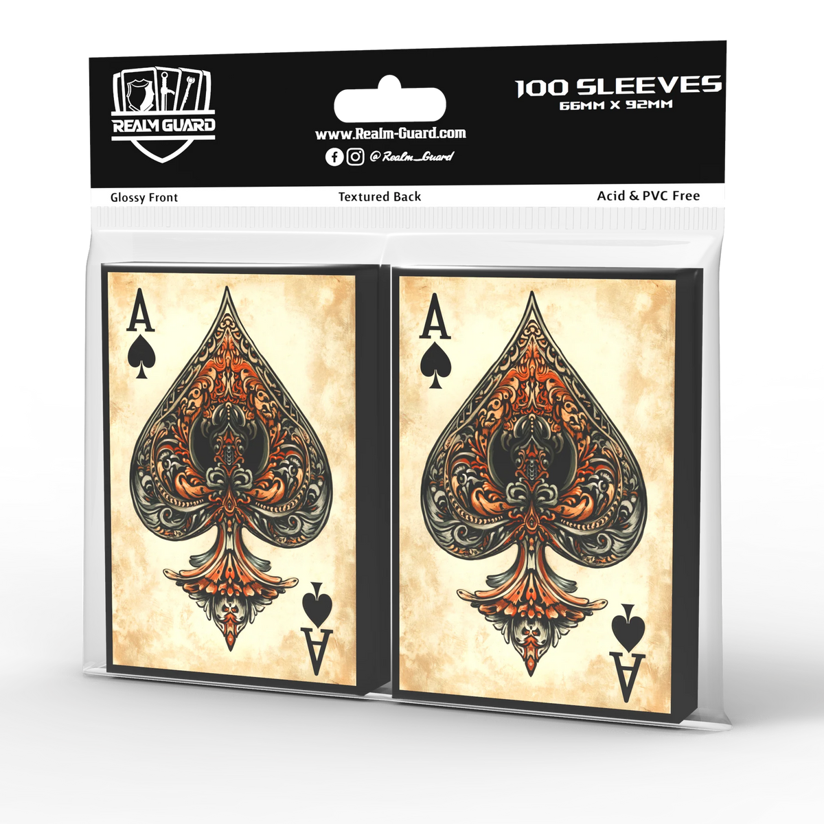 Realm Guard Card Sleeves - Ace of Spades