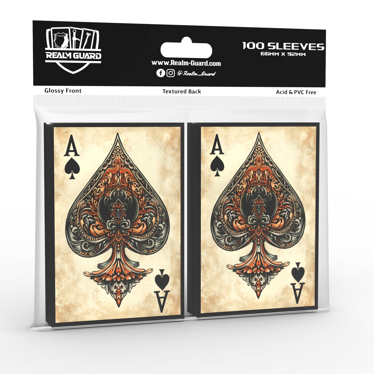 Realm Guard Card Sleeves - Ace of Spades