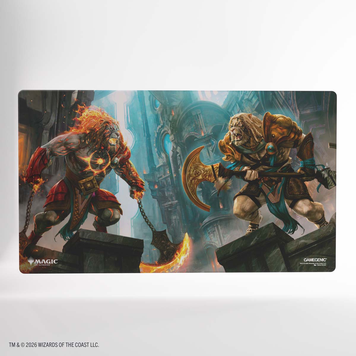 Reality Fracture Playmat - Ajani, Path of Vengeance/Ajani, Counterattack Leader (Holofoil)