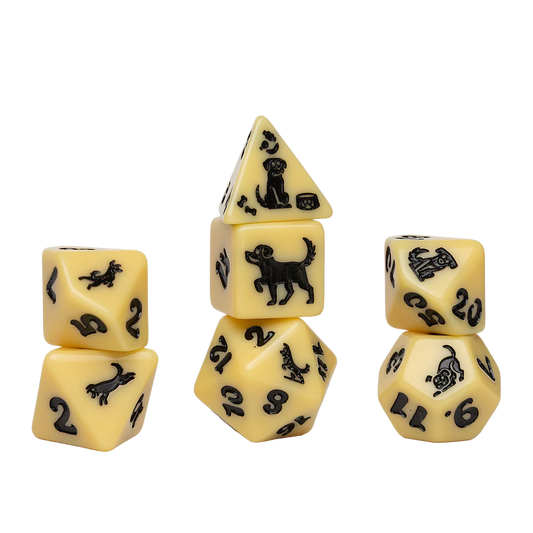 Sirius Polyhedral Dice Set: Animals Series - Golden Pup