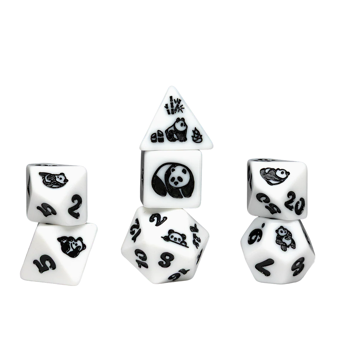 Sirius Polyhedral Dice Set: Animals Series - Moon Panda