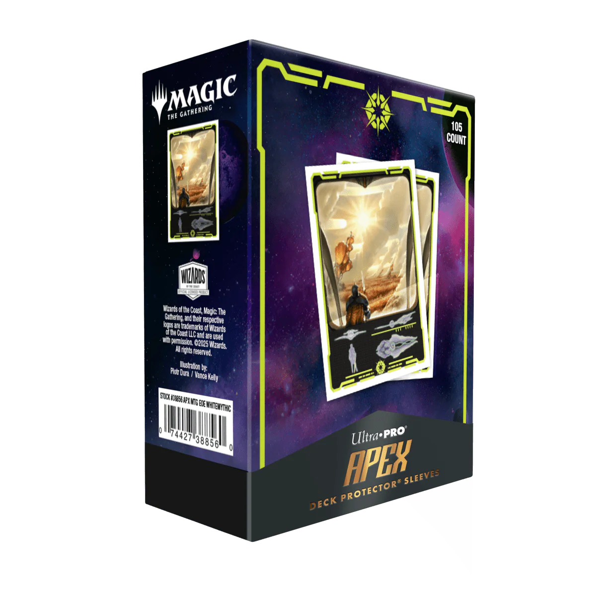 Ultra Pro Standard Edge of Eternities Apex Sleeves: Adagia, Windswept Bastion (105ct)