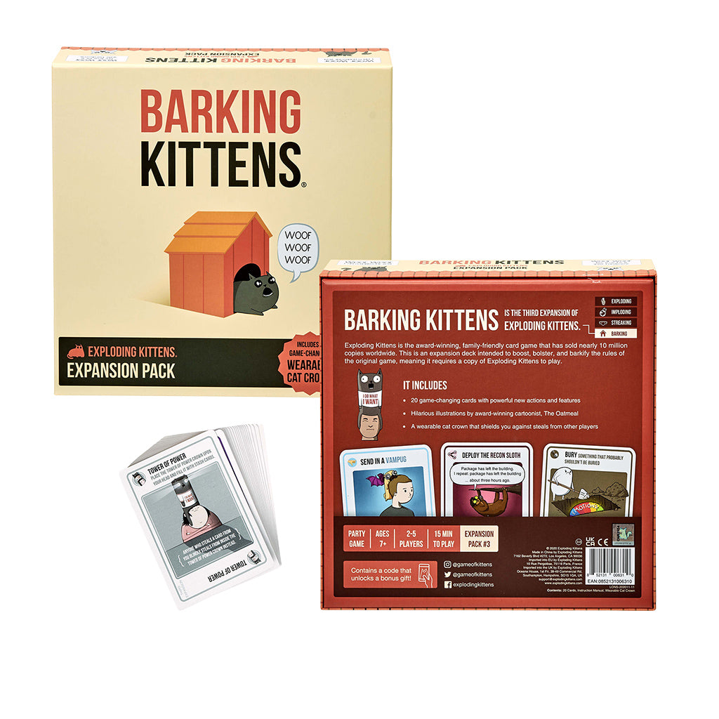 Explodign Kittens Expansion: Barking Kittens