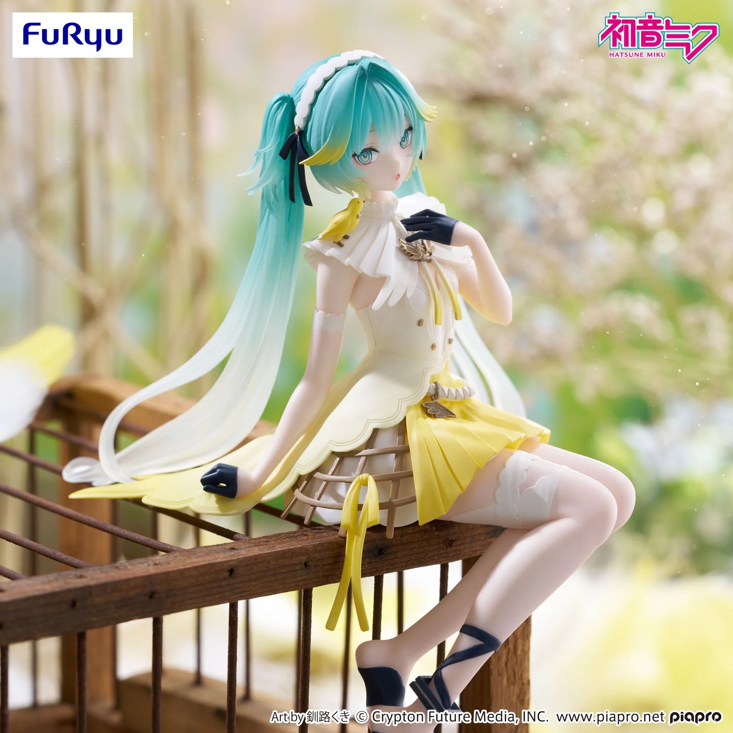 FuRyu: Hatsune Miku (Canary Bird) Noodle Stopper Figure