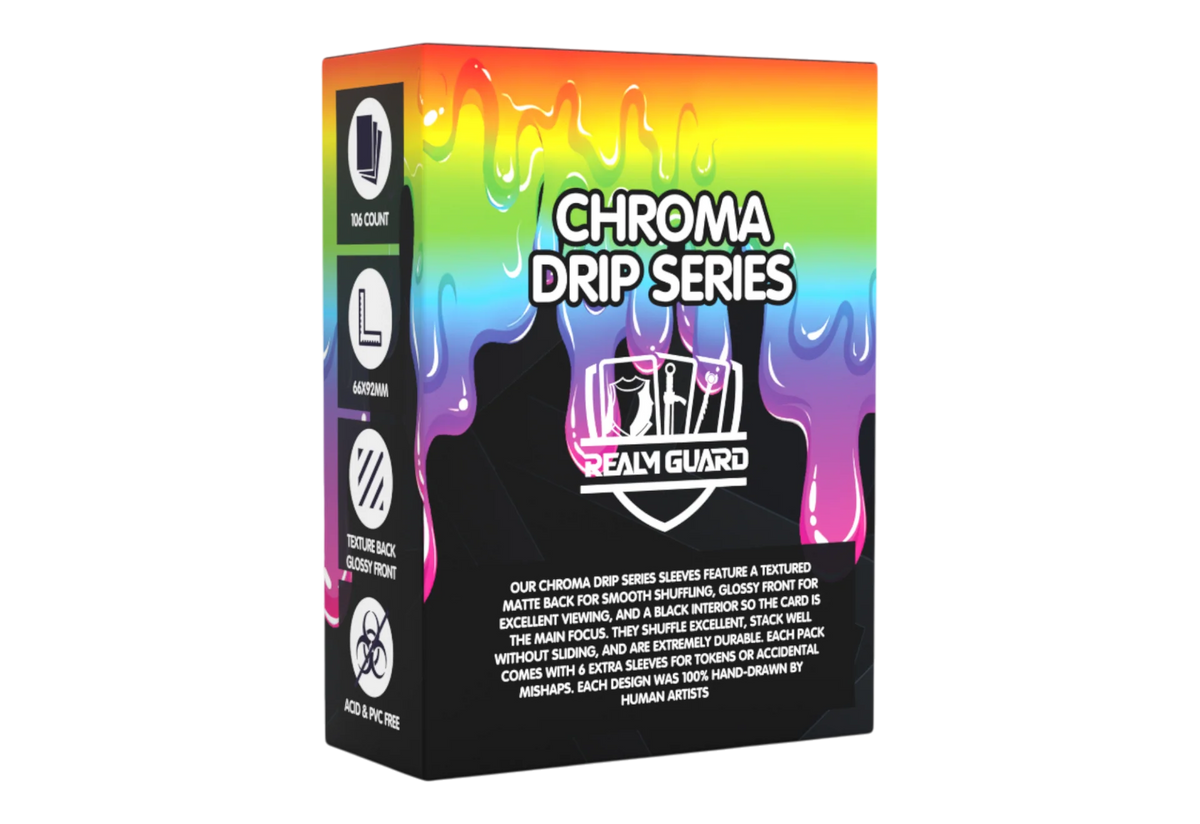 Realm Guard Chroma Drip Card Sleeves - Biohazard