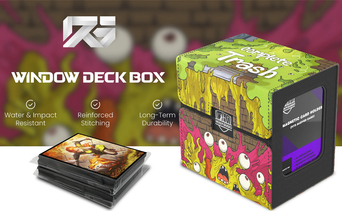 Realm Guard Windowed Deck Box: Complete Trash